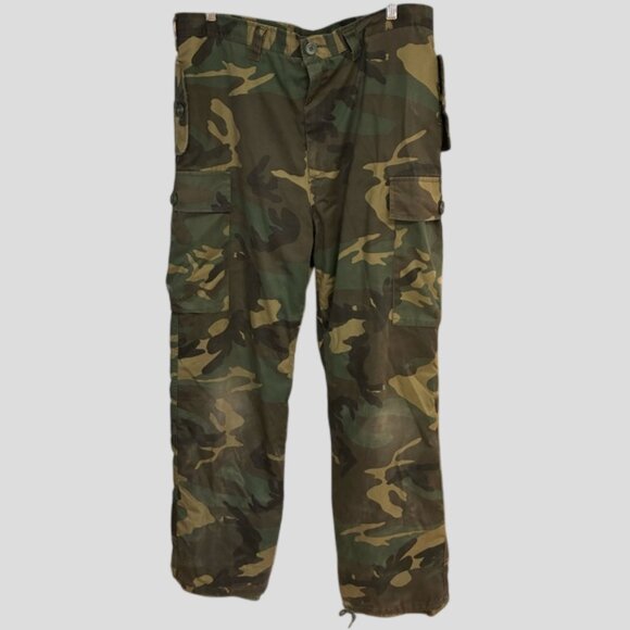 Military Camo Lined Cargo Winter Pants - Picture 2 of 15